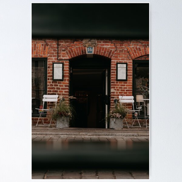 Item preview, Copenhagen Red Brick Cafe Photo designed and sold by thebahodias.