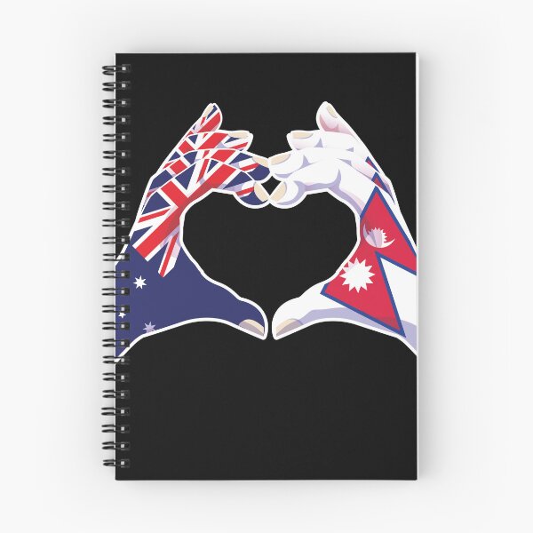 Item preview, Nepalese Nepal Australian Australia Love Heart Peace designed and sold by FlagX.