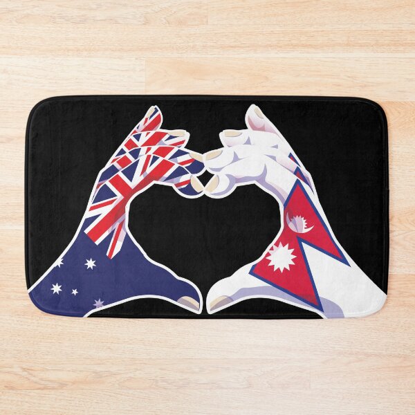 Item preview, Nepalese Nepal Australian Australia Love Heart Peace designed and sold by FlagX.