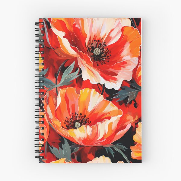 Item preview, Poppy Tile 15: Crimson Whispers in a Field of Silk, Black-Eyed Beauties in Sun-Kissed Tissue Paper. designed and sold by TheBrainArt.