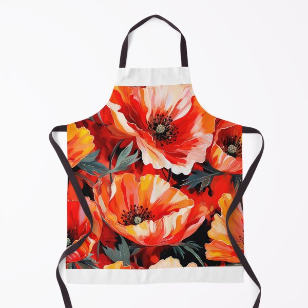 Item preview, Poppy Tile 15: Crimson Whispers in a Field of Silk, Black-Eyed Beauties in Sun-Kissed Tissue Paper. designed and sold by TheBrainArt.