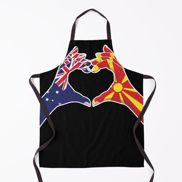 Item preview, North Macedonia Macedonian Australian Australia Love Heart Peace designed and sold by FlagX.