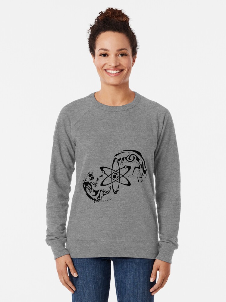 Schrodinger Cat Lightweight Sweatshirt By Solarmew Redbubble