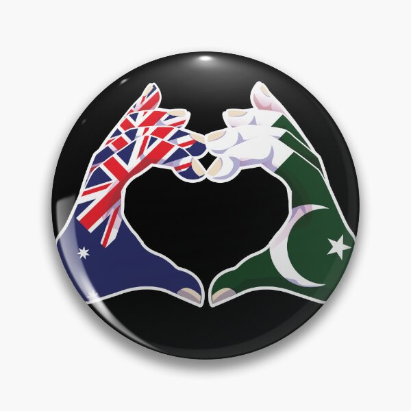 Artikelvorschau, Pakistan, Pakistan, Australier, Australien, Liebe, Herz, Frieden entworfen und verkauft von FlagX.