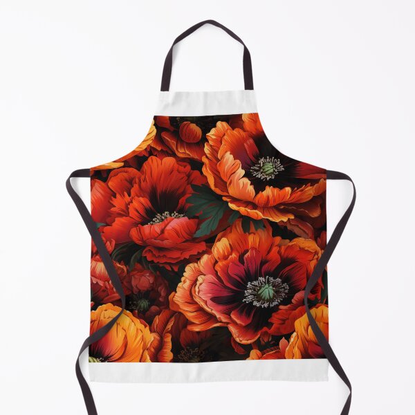 Item preview, Poppy Tile 16: Crimson Whispers in a Field of Silk, Black-Eyed Beauties in Sun-Kissed Tissue Paper. designed and sold by TheBrainArt.