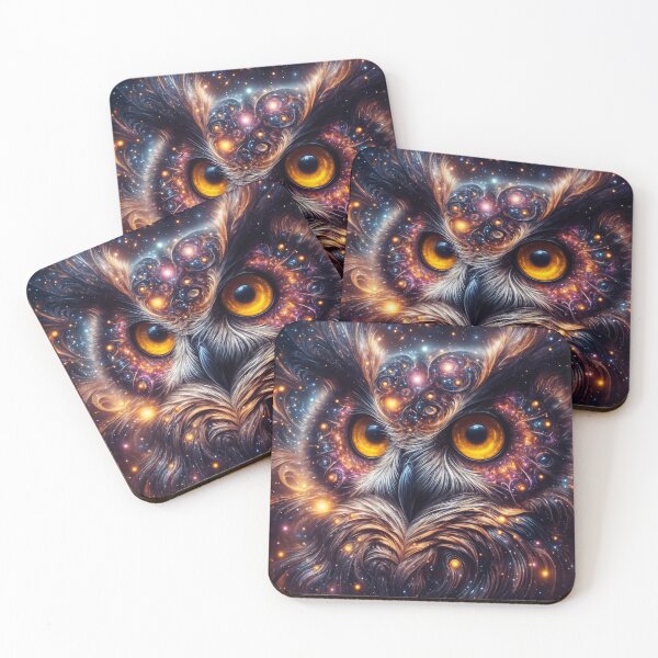 Item preview, Cosmic owl head designed and sold by AnnArtshock.