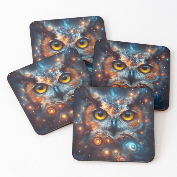 Item preview,  Owl head in space designed and sold by AnnArtshock.