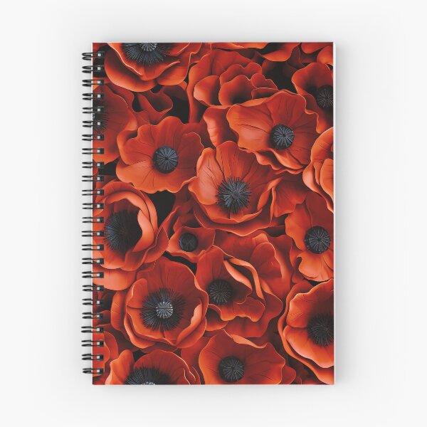 Item preview, Poppy Tile 17: Crimson Whispers in a Field of Silk, Black-Eyed Beauties in Sun-Kissed Tissue Paper. designed and sold by TheBrainArt.