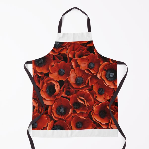 Item preview, Poppy Tile 17: Crimson Whispers in a Field of Silk, Black-Eyed Beauties in Sun-Kissed Tissue Paper. designed and sold by TheBrainArt.
