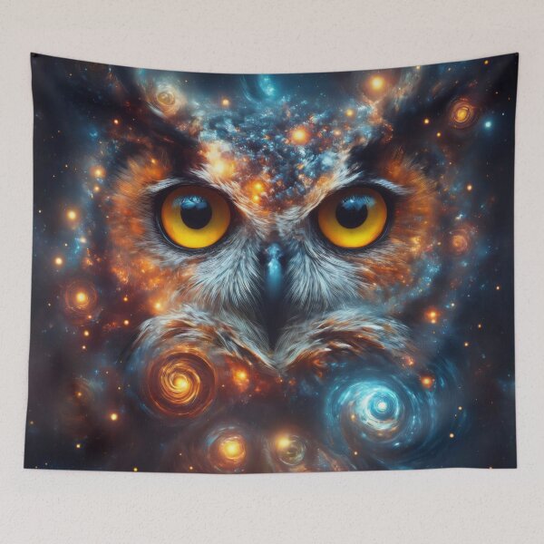 Item preview,  Owl head in space designed and sold by AnnArtshock.