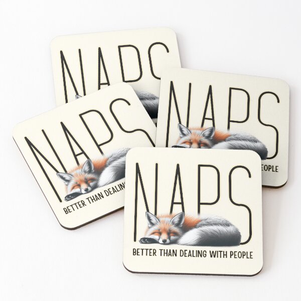 Item preview, Naps Better Than People Fox Illustration designed and sold by RuyaFab.
