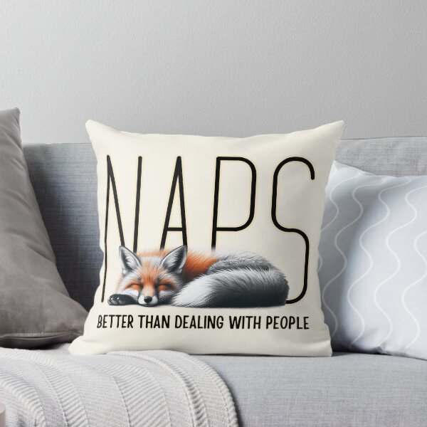 Item preview, Naps Better Than People Fox Illustration designed and sold by RuyaFab.
