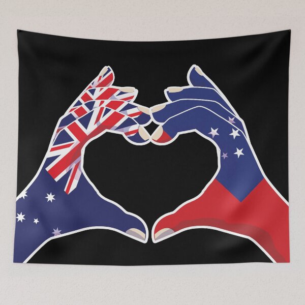 Item preview, Samoa Samoan Australia Australian Love Heart Peace designed and sold by FlagX.