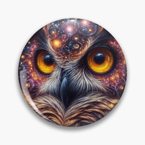 Item preview, Cosmic owl head designed and sold by AnnArtshock.