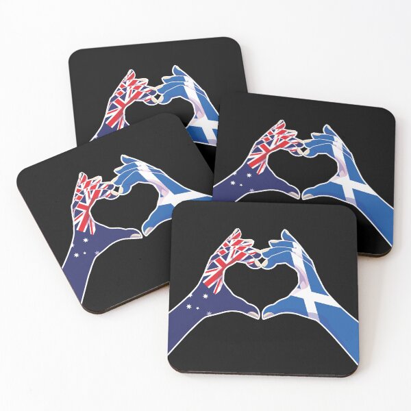 Item preview, Scottish Scotland Australian Australia Love Heart Peace designed and sold by FlagX.