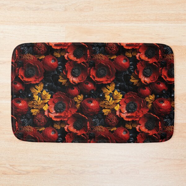 Item preview, Poppy Tile 18: Crimson Whispers in a Field of Silk, Black-Eyed Beauties in Sun-Kissed Tissue Paper. designed and sold by TheBrainArt.