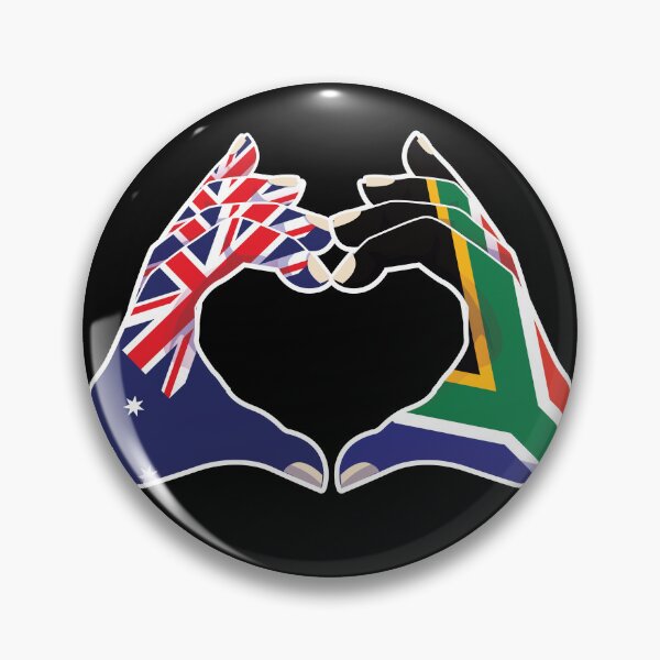 Item preview, South Africa South African Australian Australia Love Heart Peace designed and sold by FlagX.