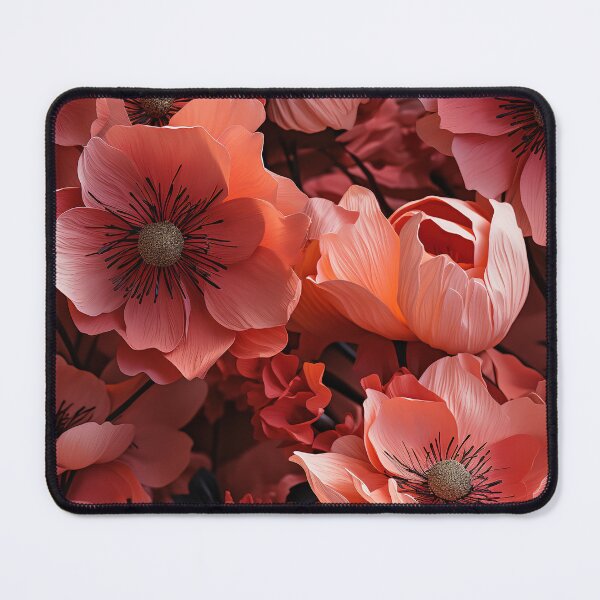 Item preview, Poppy Tile 19: Crimson Whispers in a Field of Silk, Black-Eyed Beauties in Sun-Kissed Tissue Paper. designed and sold by TheBrainArt.