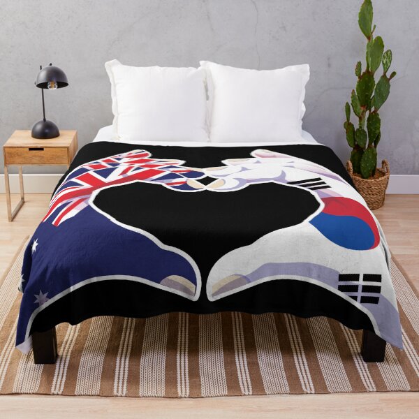 Item preview, South Korean South Korea Australian Australia Love Heart Peace designed and sold by FlagX.