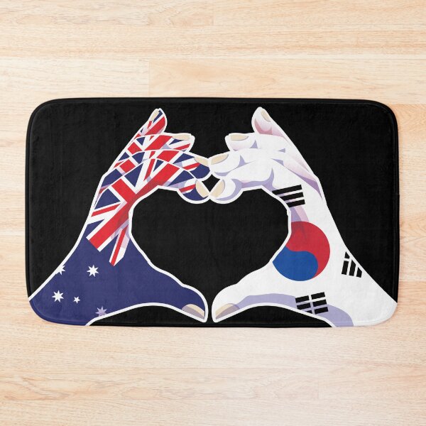Item preview, South Korean South Korea Australian Australia Love Heart Peace designed and sold by FlagX.
