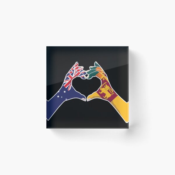 Item preview, Sri Lanka Sri Lankan Australian Australia Love Heart Peace designed and sold by FlagX.