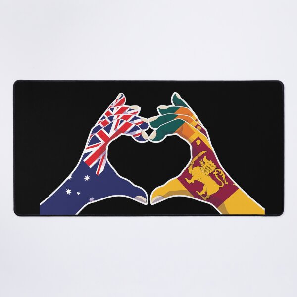 Item preview, Sri Lanka Sri Lankan Australian Australia Love Heart Peace designed and sold by FlagX.