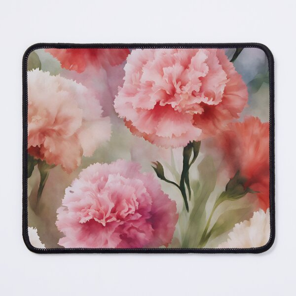 Item preview, Watercolor Carnations Elegance designed and sold by colorvisionart.