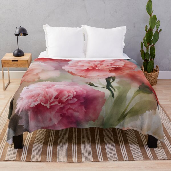 Item preview, Watercolor Carnations Elegance designed and sold by colorvisionart.