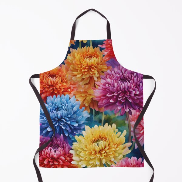 Aperçu de l'œuvre Chroma chrysanthème aquarelle créée et vendue par colorvisionart.