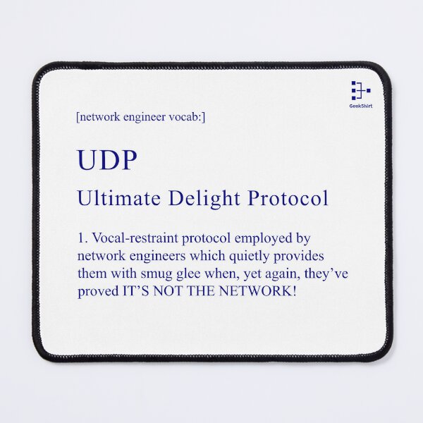 Item preview, UDP Network Definition - Ultimate Delight Protocol designed and sold by geekshirt-io.
