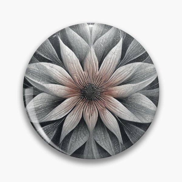 Item preview, Flower Art Fantasy Grey designed and sold by Lelijo.
