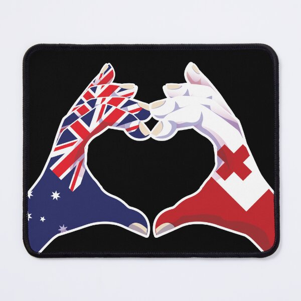 Item preview, Tonga Tongan Australia Australian Love Heart Peace designed and sold by FlagX.