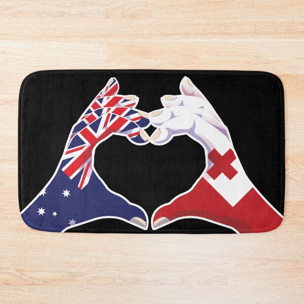 Item preview, Tonga Tongan Australia Australian Love Heart Peace designed and sold by FlagX.