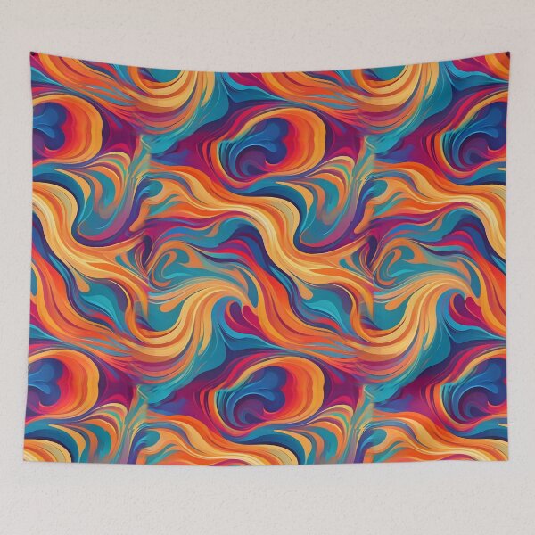 Item preview, abstract wave painting 2 designed and sold by artsake4.