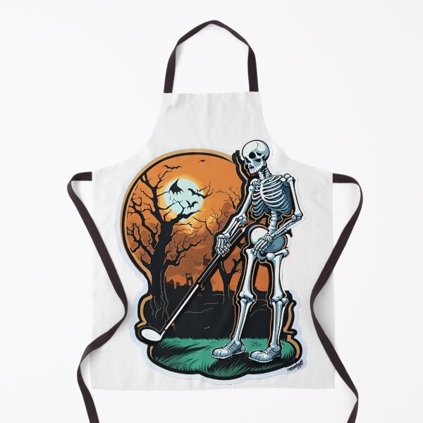 Item preview, Skeleton Playing Golf on Halloween designed and sold by UtterLegends.