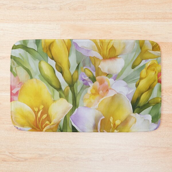 Item preview, Watercolor Freesia Fantasy - Dreamy Floral Art designed and sold by colorvisionart.