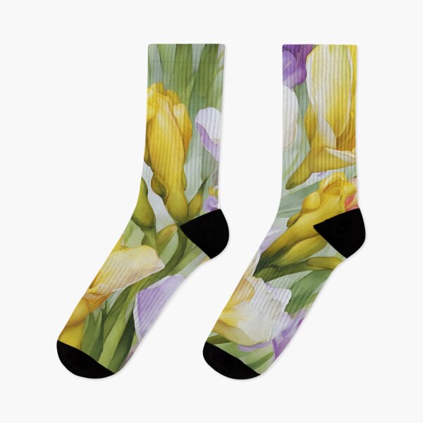 Item preview, Watercolor Freesia Fantasy - Dreamy Floral Art designed and sold by colorvisionart.