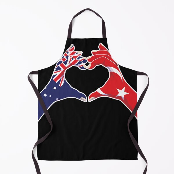 Item preview, Türkiye Turkish Australian Australia Love Heart Peace designed and sold by FlagX.