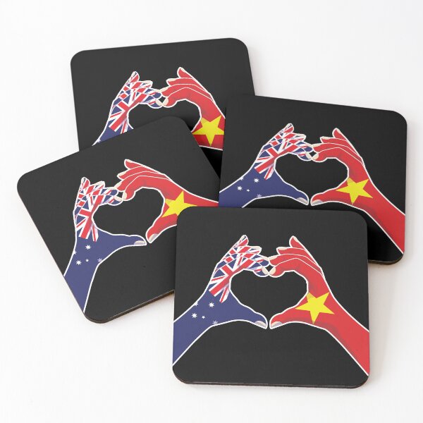 Item preview, Vietnam Vietnamese Australian Australia Love Heart Peace designed and sold by FlagX.
