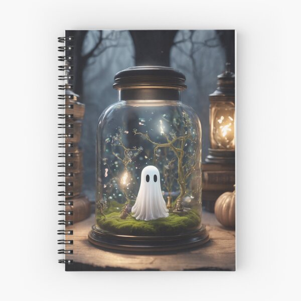 Item preview, Cute ghost in a jar, fairycore Halloween  designed and sold by Spooky Witch Dream.