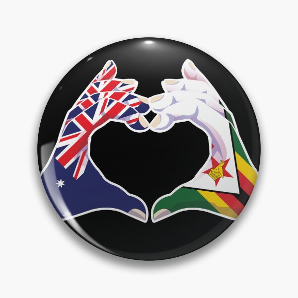 Item preview, Zimbabwe Zimbabwean Australian Australia Love Heart Peace designed and sold by FlagX.