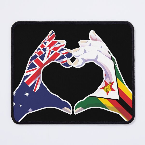Item preview, Zimbabwe Zimbabwean Australian Australia Love Heart Peace designed and sold by FlagX.