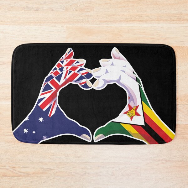 Item preview, Zimbabwe Zimbabwean Australian Australia Love Heart Peace designed and sold by FlagX.