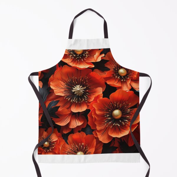 Item preview, Poppy Tile 21: Crimson Whispers in a Field of Silk, Black-Eyed Beauties in Sun-Kissed Tissue Paper. designed and sold by TheBrainArt.