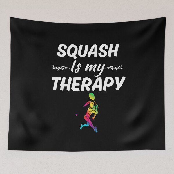 Item preview, Squash is my therapy, funny squash sport club fan, saying or quote, for squash girl designed and sold by NBSStore.