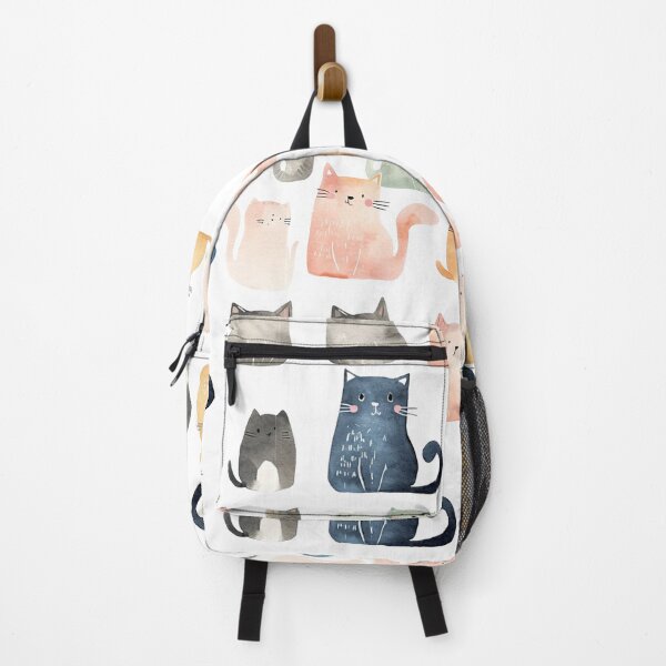 Item preview, Adorable Cats frolic amidst a dreamy pastel watercolour wonderland #1 designed and sold by fluidwatercolor.