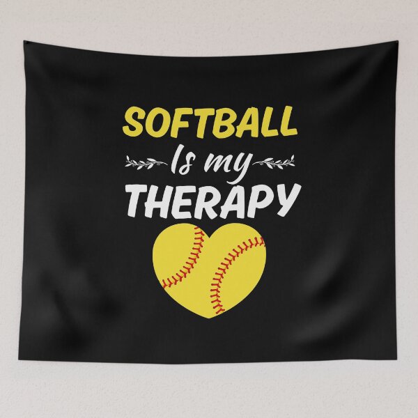 Item preview, Softball is my therapy, funny softball game player or fan, softballer club designed and sold by NBSStore.
