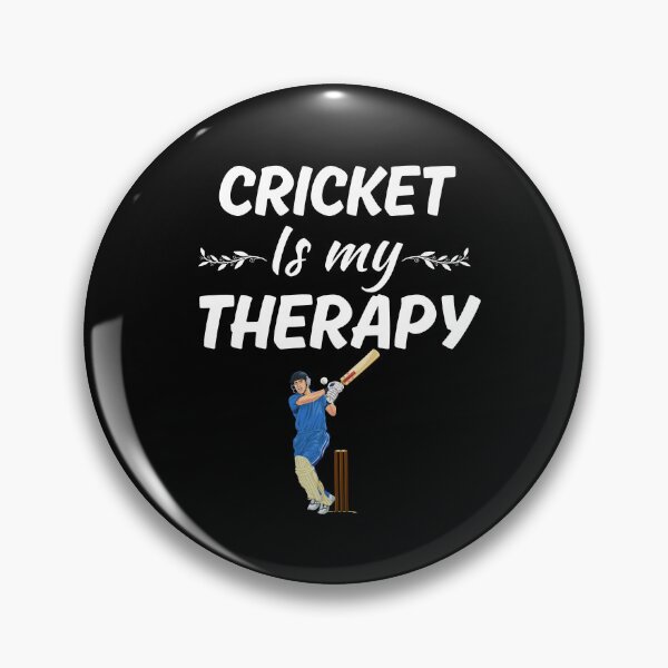 Item preview, Cricket is my therapy, funny cricket sport or game lovers and player or trainer designed and sold by NBSStore.