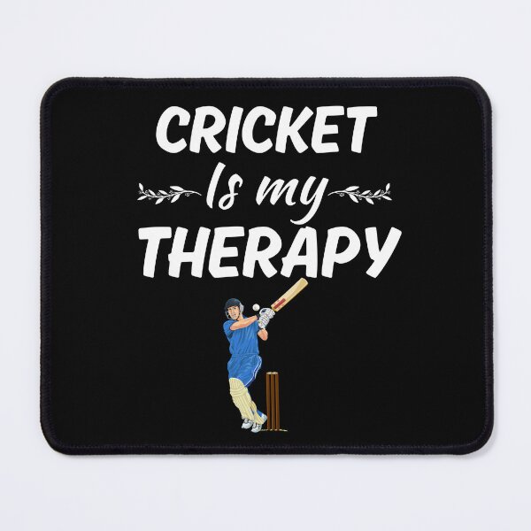 Item preview, Cricket is my therapy, funny cricket sport or game lovers and player or trainer designed and sold by NBSStore.