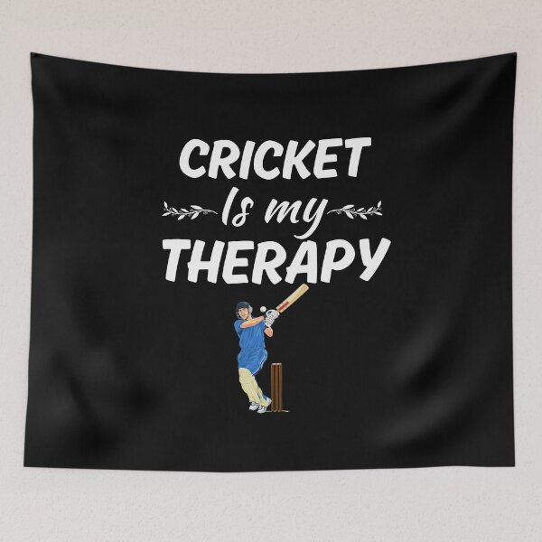 Item preview, Cricket is my therapy, funny cricket sport or game lovers and player or trainer designed and sold by NBSStore.